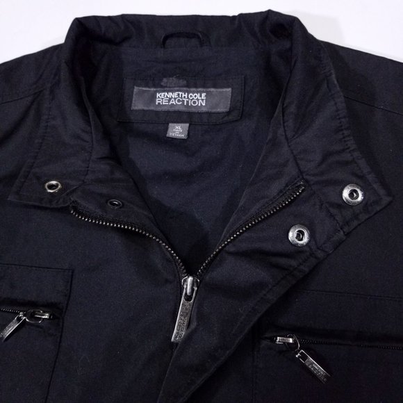 Kenneth Cole Reaction Black Zip-up Jacket - Picture 5 of 11